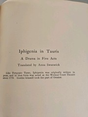 1902 Iphigenia in Tauris By J W Goethe Luxury Edition #15 of 1,000