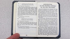 New Testament – Old Testament Prophecy Edition – hardcover – Very nice