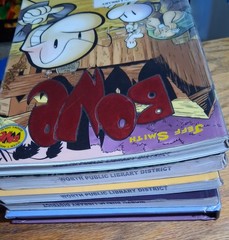 Lot of 5 BONE Paperback (4) and Hardcover (1) Books by Jeff Smith