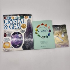 Crystal & Gem Beginner’s Guide Crystals Awareness 3 Book Lot DK PB HC Healing