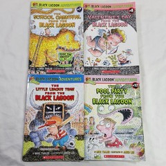 Black Lagoon Adventures Book Lot Of 4 School Carnival Valentine’s Mike Thaler