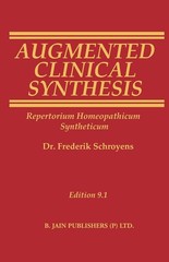 Augmented Clinical Synthesis – Repertorium Homeopathicum Syntheticum Edition 9.1