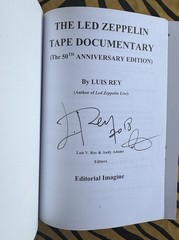 THE LED ZEPPELIN TAPE DOCUMENTARY: SIGNED 50th ANNIVERSARY EDITION/LUIS REY/FS!!