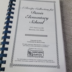 Morris Press Cookbook Davis Elementary School Recipe Marietta GA Spiral