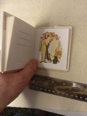 The Art of norman Rockwell, mini book, 4×3.5 in
