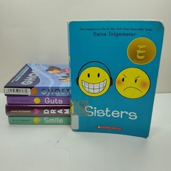 5 RAINA TELGEMEIER Graphic Novels ~ GUTS ~ SMILE ~ GHOSTS ~ SISTERS ~ DRAMA
