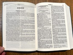 French Bible LARGE PRINT Compact, Louis Segond 1910, Marine Blue Vinyl
