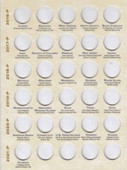 Album Folder For National Parks Quarters 2010-2021 P&D Set Coin Collector Gift