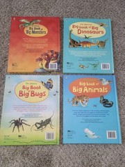 Lot of 4 Usborne Big Book of Animals,Dinosaurs BUGS, And Monsters