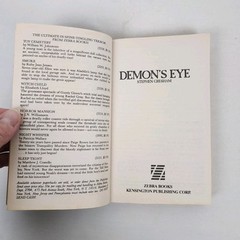 Demons Eye by Stephen Gresham 1980s Bloody Horror Paperback Book Nightmare Scary