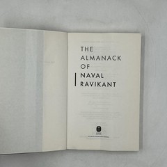 The Almanack Of Naval Ravikant Eric Jorgenson White PB 2021 Wealth Happiness