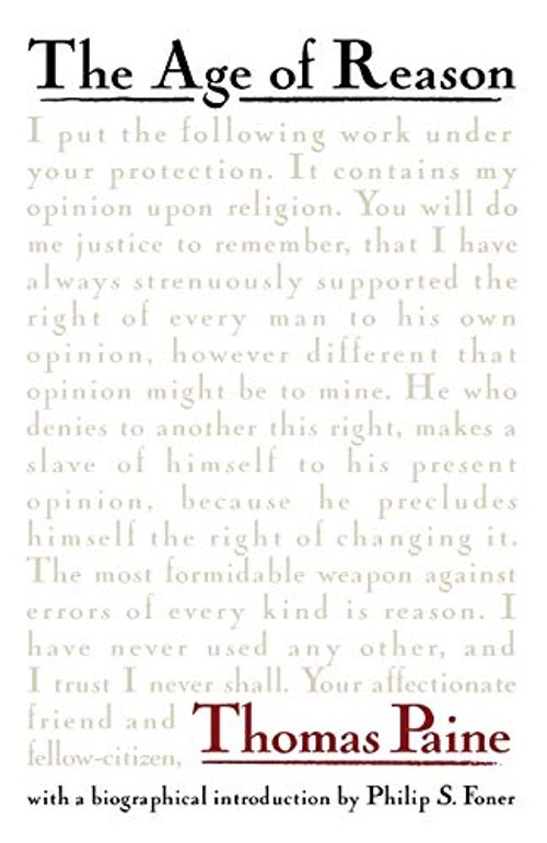 The Age of Reason Paperback Thomas Paine