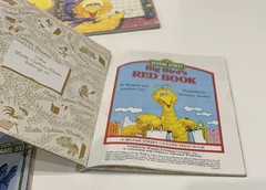 Lot Little Golden Book CTW Sesame Street Big Bird Elmo Grover Bunny Hop Oscar