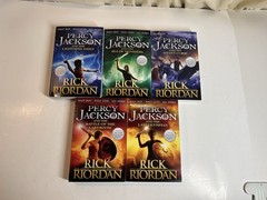Complete Series Set PERCY JACKSON 1-5 Rick Riordan Paperback Books Epic Heroes