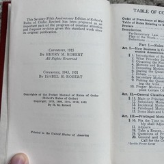Robert’s Rules of Order Revised 75th Anniversary Edition 1951