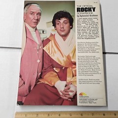 The Official Rocky Scrapbook by Sylvester Stallone 1977 Movie Softcover book