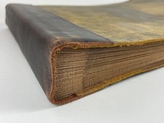 Leather sketchbook rugged *15 x 12 inches* large format heavy paper unmarked