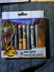 Jurassic World Coloring & Activity Book 80 pages! 2 Packs Of Crayons 8 Color Pen