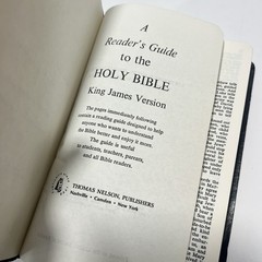 HOLY BIBLE Red Letter Concordance Dictionary King James Version NELSON 261 B