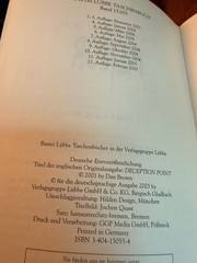 Dan Brown Meteor Book Deutsch German Taschenbuch