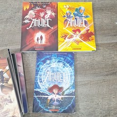 Lot 9 AMULET Books #1-9 Complete Series Set by Kazu Kibuishi Graphic Novels VGC