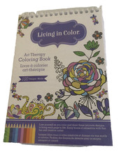 Living in Color Art Therapy Coloring Book with 100 Designs Azteca