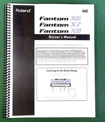Roland Fantom X6 X7 X8 Owner’s Manual: 348 Pages & Protective Covers!