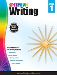 Spectrum First Grade Writing Workbook, Ages 6 to 7, Grade 1 Writing, Informa…