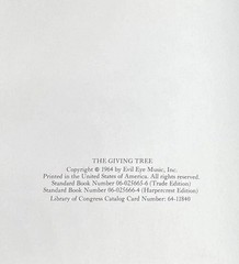 The Giving Tree Shel Silverstein 1964 Harper & Row Hardcover Dust Jacket VG