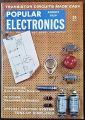  3 POPULAR ELECTRONICS MAGAZINES – 1959, 3 issues March, August, September