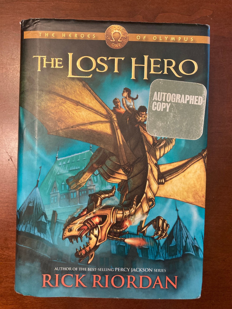 The Lost Hero Rick Riordan Signed Autographed First Edition Hardcover BN