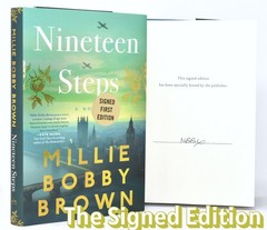 ✎✎SIGNED 1st Print, Edition✎✎ Nineteen Steps AUTOGRAPHED by Millie Bobby Brown