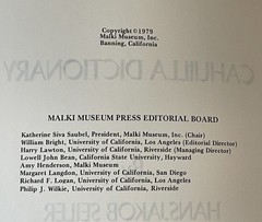 CAHUILLA DICTIONARY By Hansjakob Seiler & Kojiro Hioki, 1979 Paperback