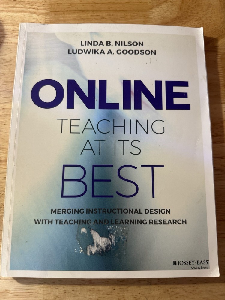 Online Teaching at Its Best Paperback Nilson & Goodson Jossey-Bass