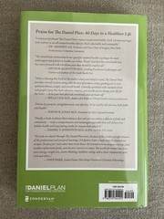 The Daniel Plan: 40 Days to a Healthier Life – Hardcover