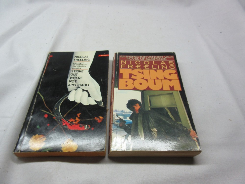 Nicolas Freeling 2 Paperback Books Strike Out Where Not Applicable TSING BOUM (E