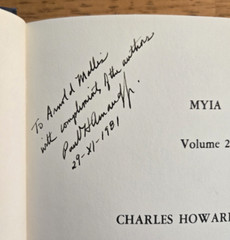 MYIA Volume 2 Charles Howard Curran by Paul H Arnaud & Thelma C Owen Inscribed