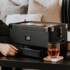 Black Edition Military Humidor + Smart Valet