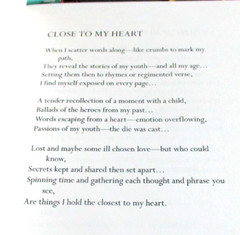 Close to My Heart by Carol Smith, 2006 SC, Signed by Carol