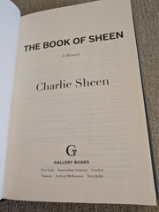 The Book of Sheen: A Memoir | Charlie Sheen | 2025 Hardcover | 1st Edition