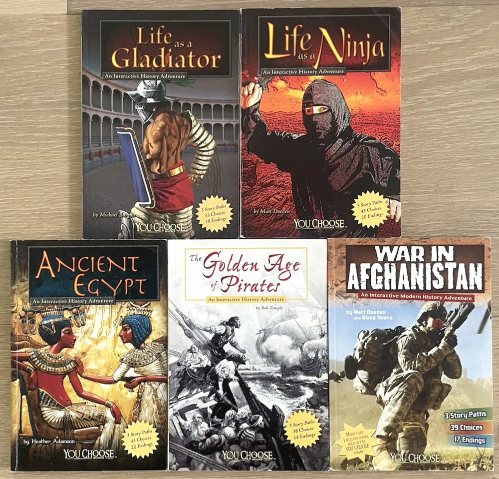 You Choose Books Lot of 5 ~ An Interactive History Adventure ~ Capstone
