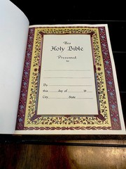 Vintage 1970 Lg.King James Version Red Letter Bible-Gold Gild Faux Leather Bound