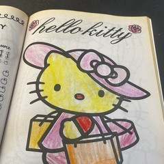 SANRIO Hello Kitty Coloring Book And Activity Bendon 2014 With 3 Pages Colored