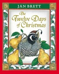 The Twelve Days of Christmas – Hardcover By Jan Brett – GOOD