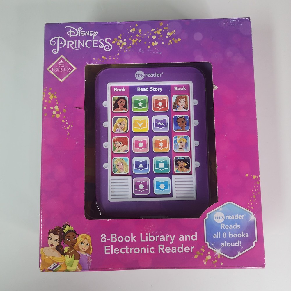 Disney Princess Me Reader 8-Book Library Electronic Reader Pi Kids Read Aloud