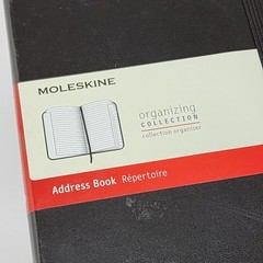 Moleskine PRO Address Book Hard Cover Large (5″ x 8.25″) Black 240 Pages