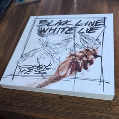 Black Line White Lie Derek Hess Art Book Hardcover *signed by Hess* Like New