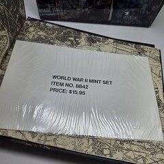 USPS WW2 Remembered Box Set in Slip Case 5 Stamp Albums Plus Complete Stamp Sets