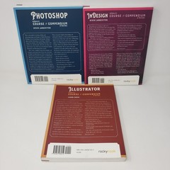 Adobe Course Books Lot of 3 (Illustrator, Photoshop, InDesign, PB, Rocky Nook)
