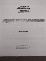 Astrology The Star Science From A to Z and Astro-Rhythms, Milo Kovar